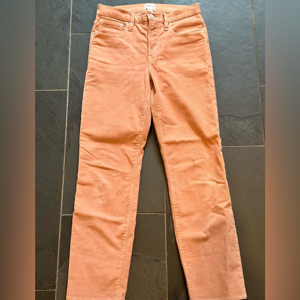 Vintage Straight Pant in garment dyed corduroy dusty pink